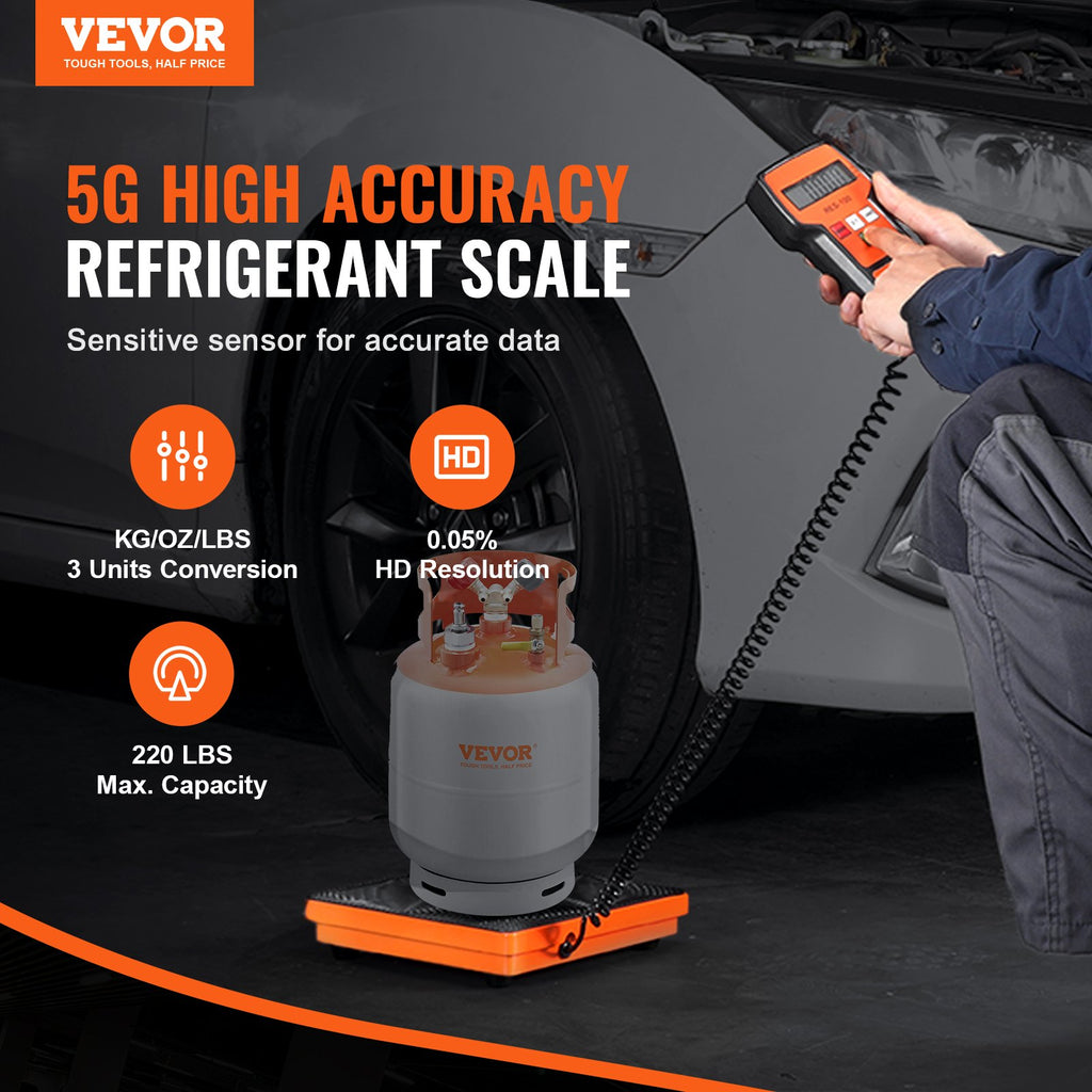 Electronic Digital Refrigerant Charging Freon Weight Scale 99.8 kg for