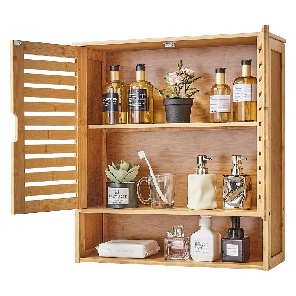 Bathroom Wall Cabinet, 2 Doors and Adjustable Shelf, Over the Toilet