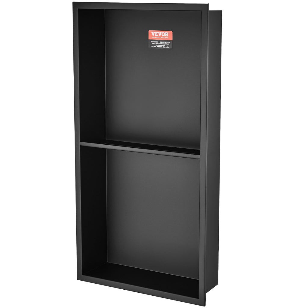 33.02 x 63.5 cm No Tile Shower Niche 304 Stainless Steel,