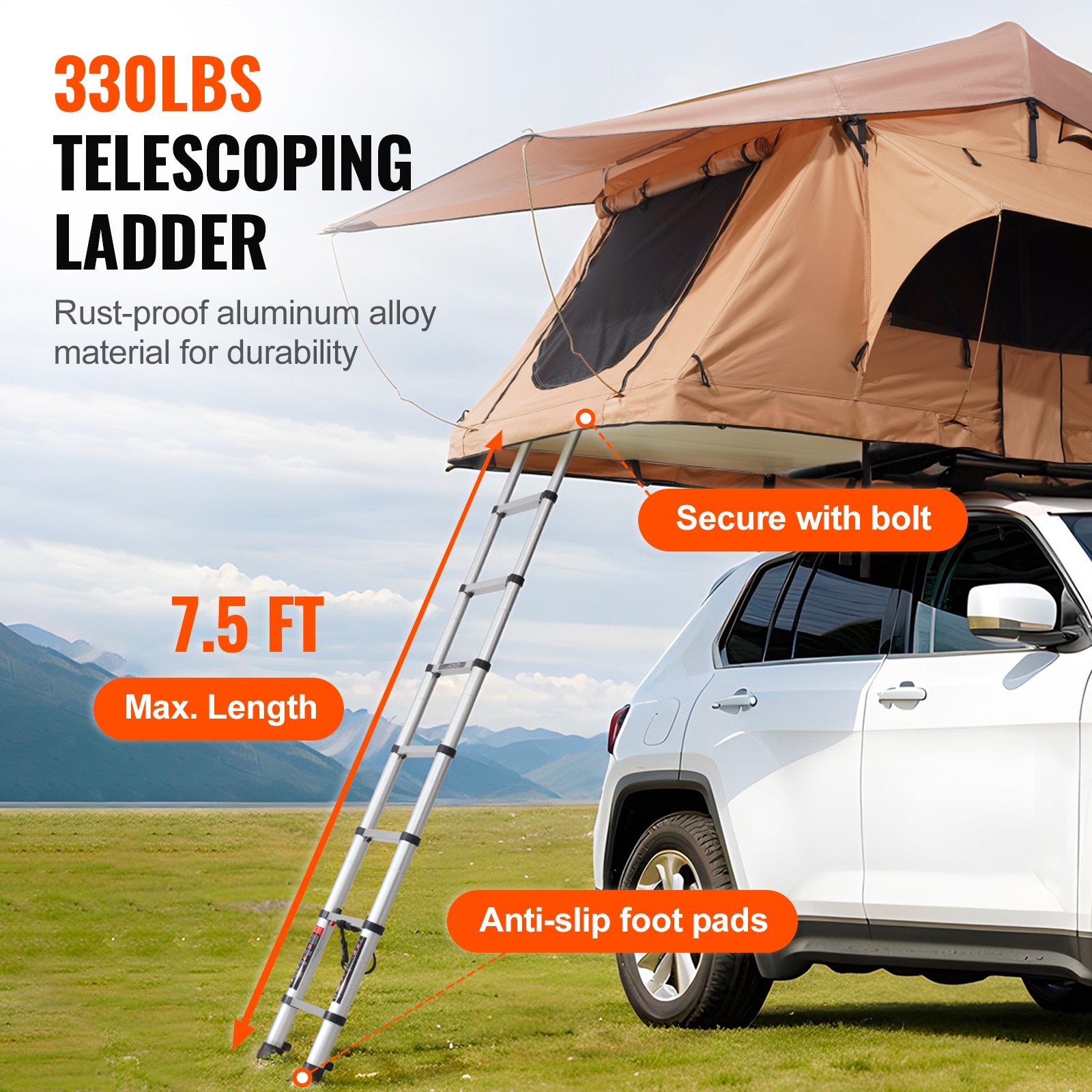 Rooftop Tent Hard Shell, Naturnest Rooftop Tent Hardshell for 2-3