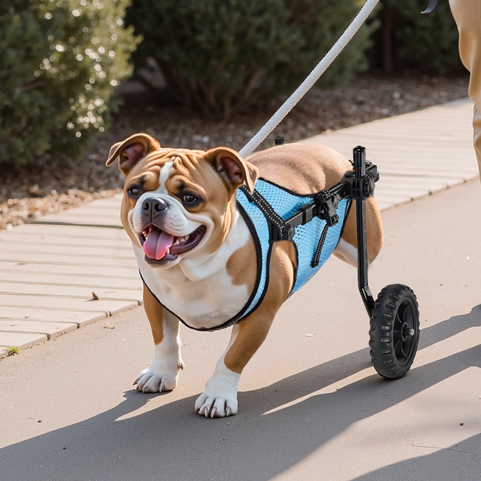 Dog Wheelchair for Back Legs, Adjustable 2 Wheels Pet Wheelchair,