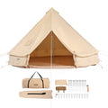 Canvas Bell Tent, 4 Seasons 5 m/16.4 ft Yurt Tent, Canvas Tent for