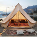 Canvas Bell Tent, 4 Seasons 6 m/19.68 ft Yurt Tent, Canvas Tent for
