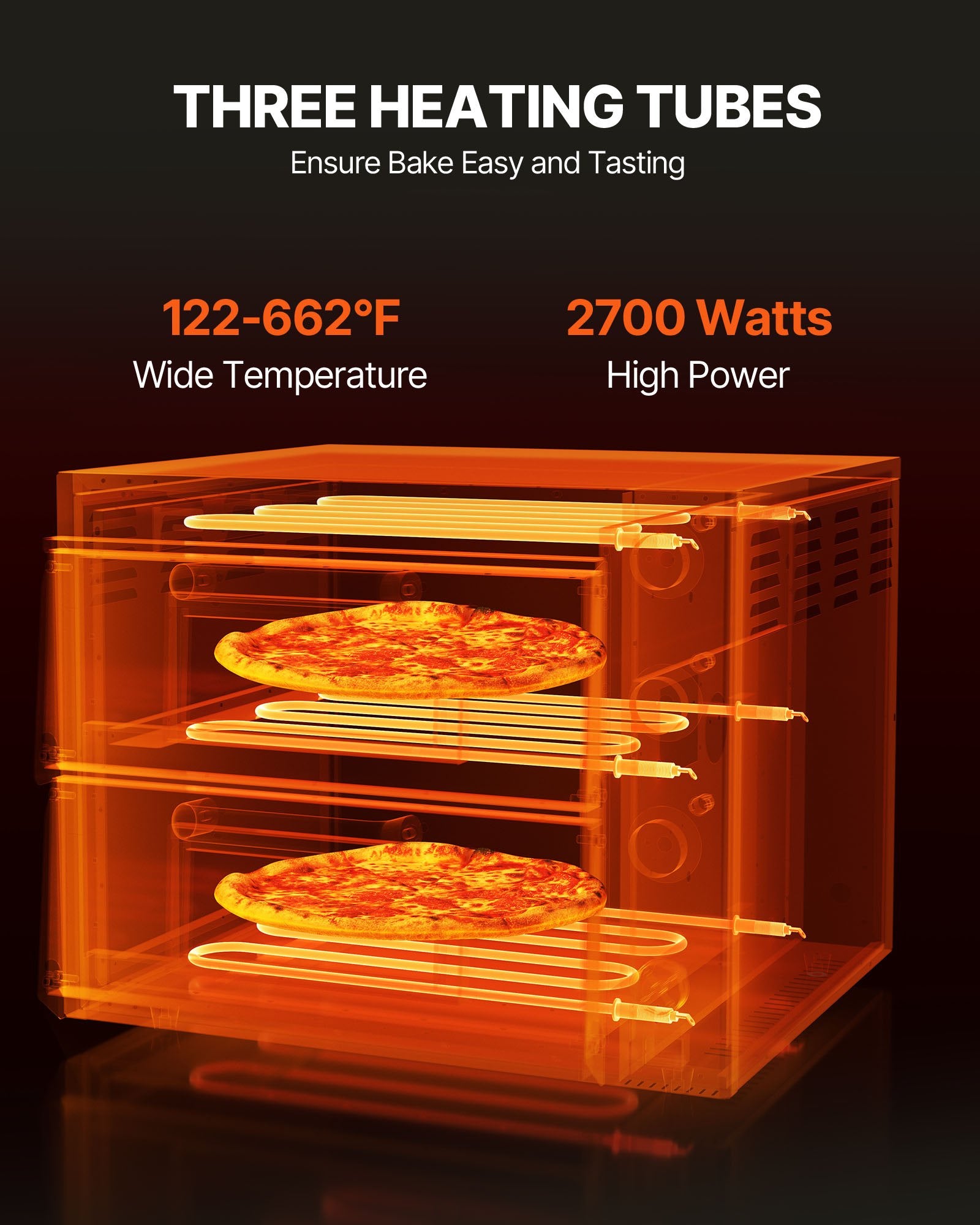 Commercial Countertop Pizza Oven Electric Pizza Oven for 40.6 cm Pizza