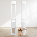 Dog Door for Sliding Glass Door, 75 7/8in-80 11/16in Adjustable Height