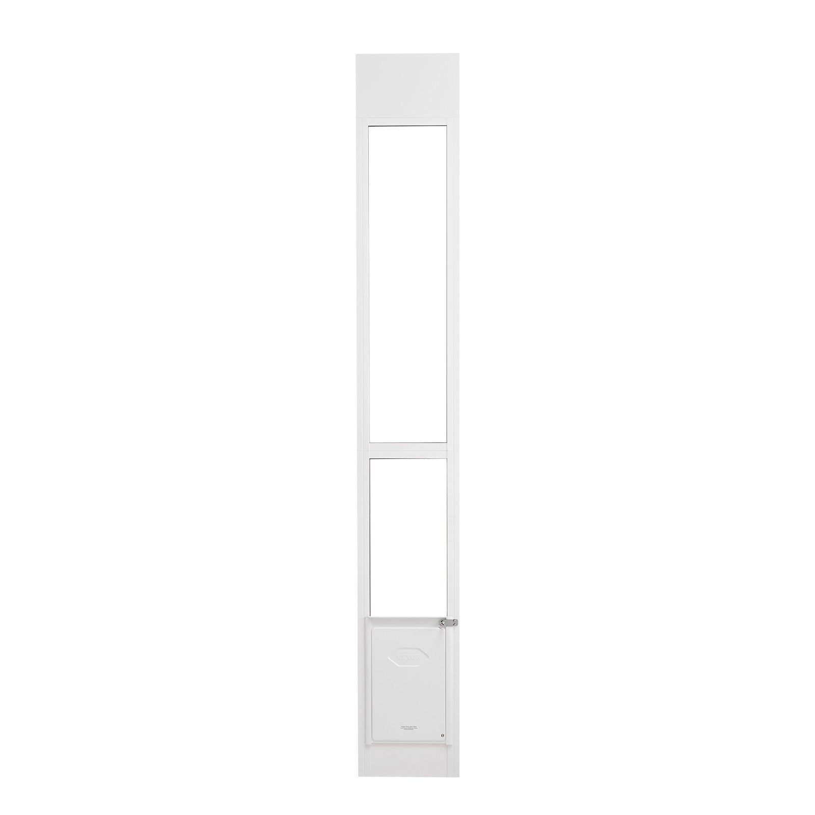 Dog Door for Sliding Glass Door, 75 7/8in-80 11/16in Adjustable Height