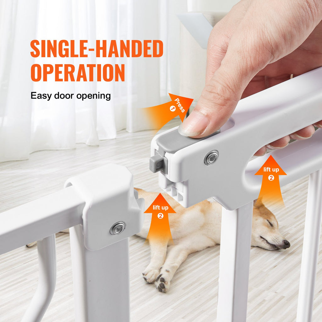 Baby Gate, 74.9-122.9 cmExtra Wide, 76.2 cm High, Dog Gate for Stairs