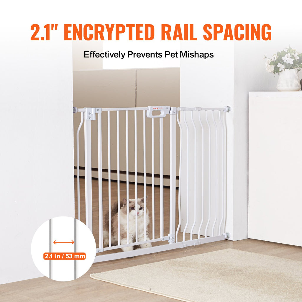 Baby Gate, 74.9-122.9 cmExtra Wide, 76.2 cm High, Dog Gate for Stairs