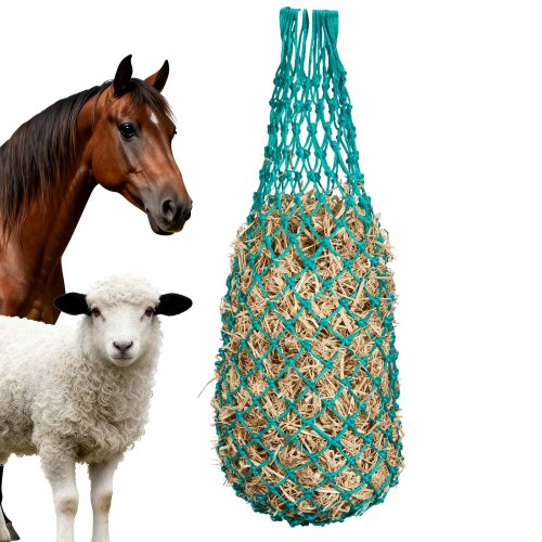 Hay Nets for Horses, 4PCS, 0.9 m Extended Length, 38 x 38 mm Holes, PE