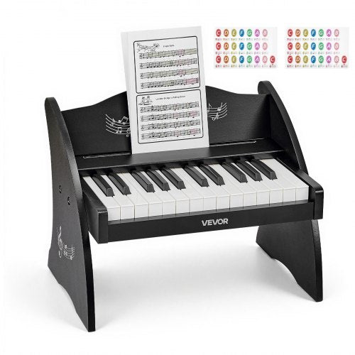 Kids Piano Keyboard, 25 Keys Wooden Digital Piano for Kids, Mini Music