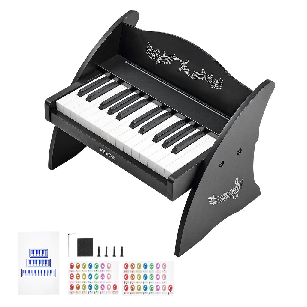 Kids Piano Keyboard, 25 Keys Wooden Digital Piano for Kids, Mini Music