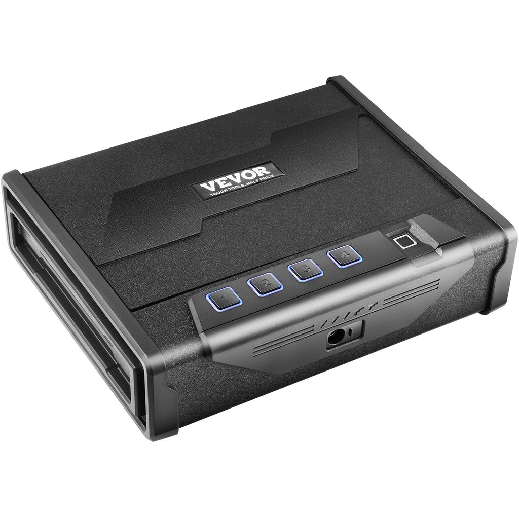 Gun Safe for Pistols Biometric Gun Safe with 3 Access Ways for 2