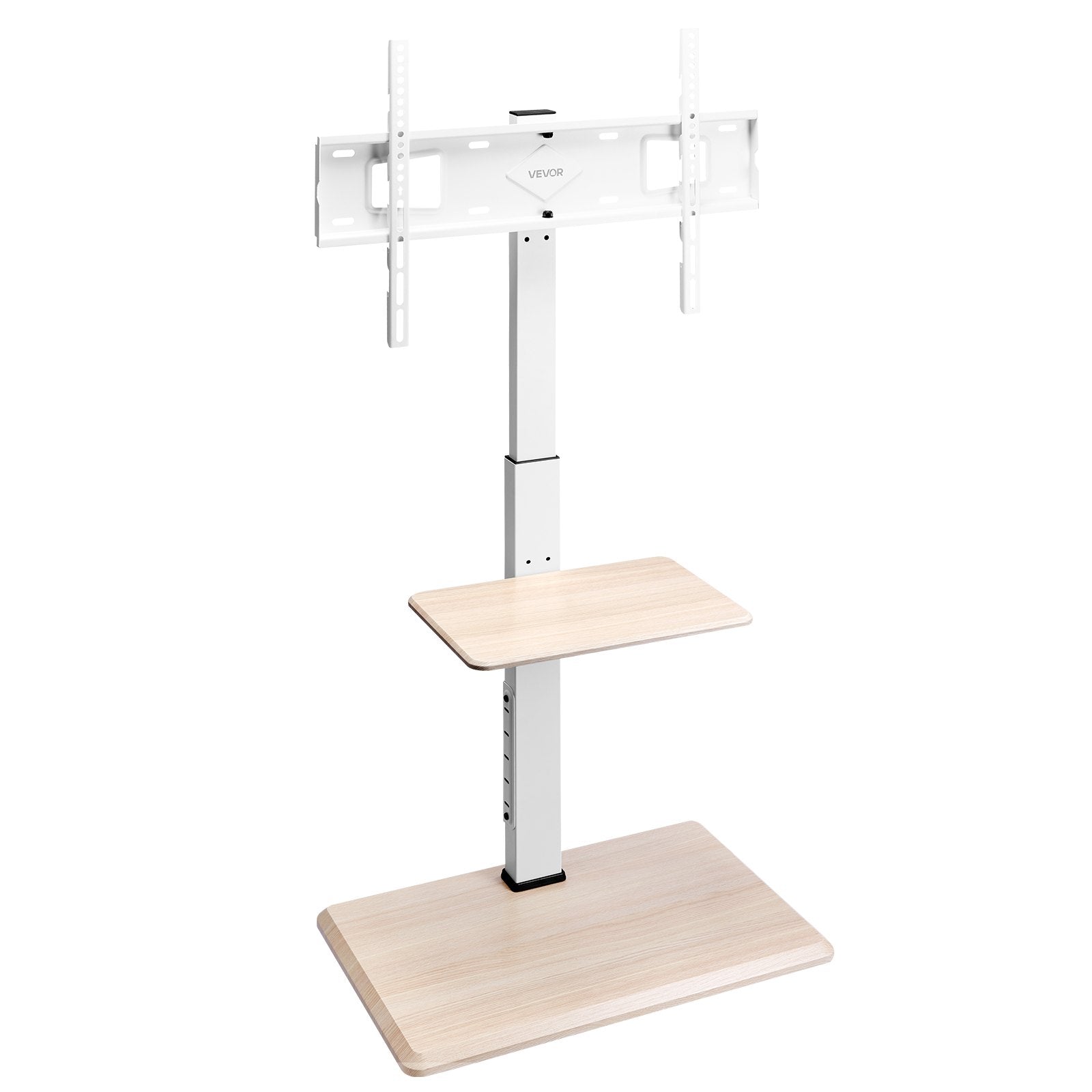 Rolling TV Stand, Mobile TV Cart for 32-70 Inch Screens, 25°