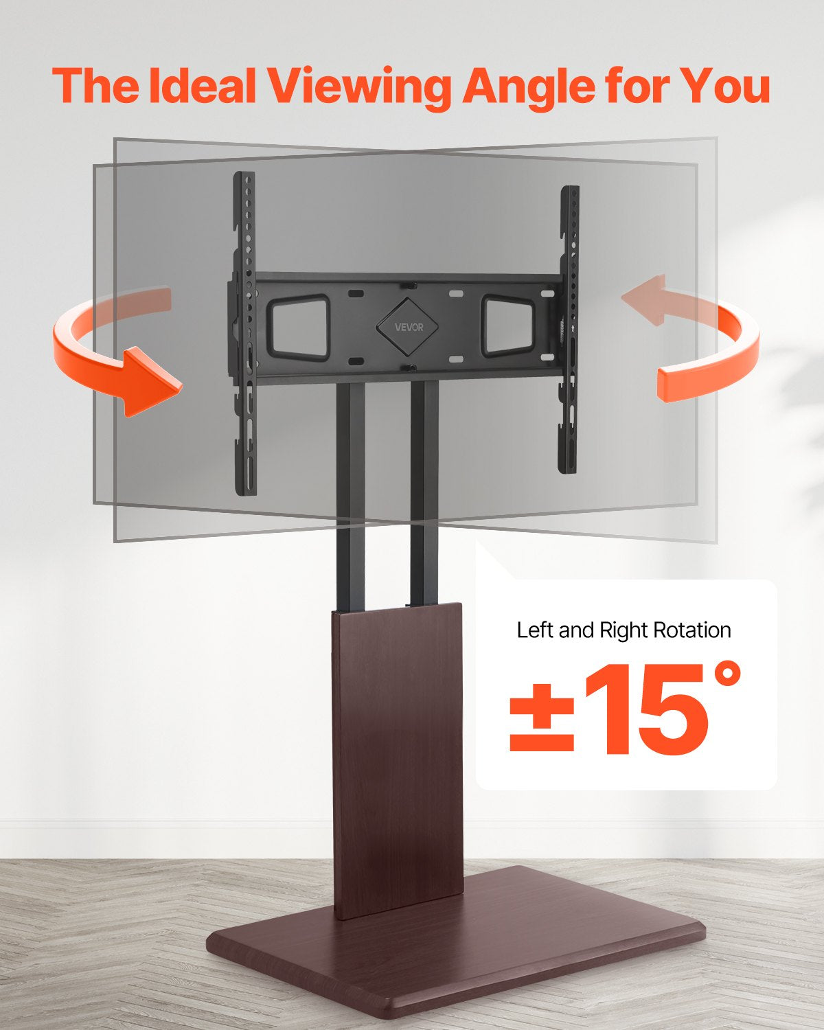 Universal TV Stand, Table Top TV Stand for 32-70 inch Screens, Swivel