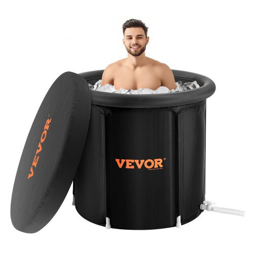Ice Bath Tub, 85 cm Long Cold Water Therapy Plunge Tub for Athletes,