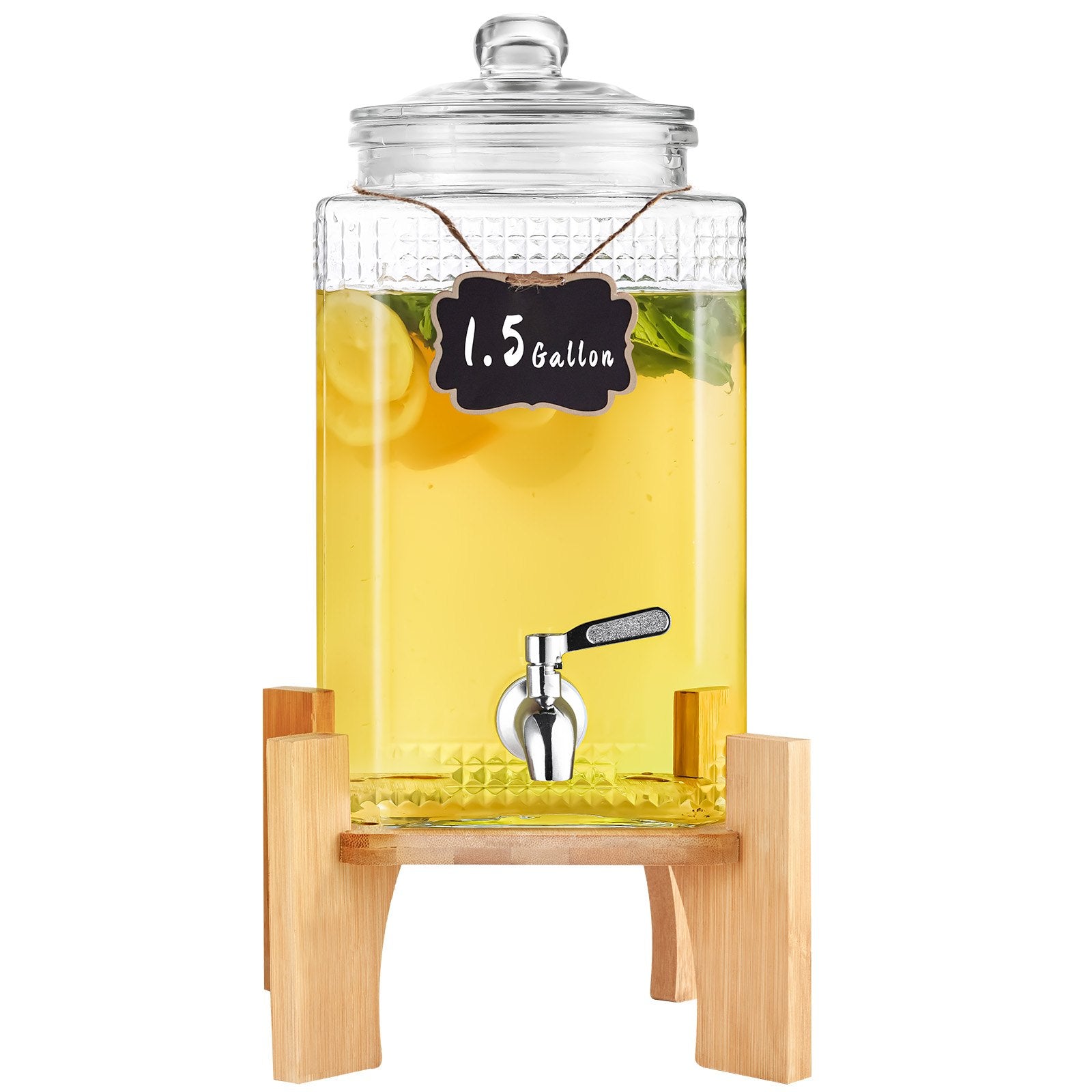 Beverage Dispenser, 1.5 Gallon/5.5 L Drink Dispensers for Parties,