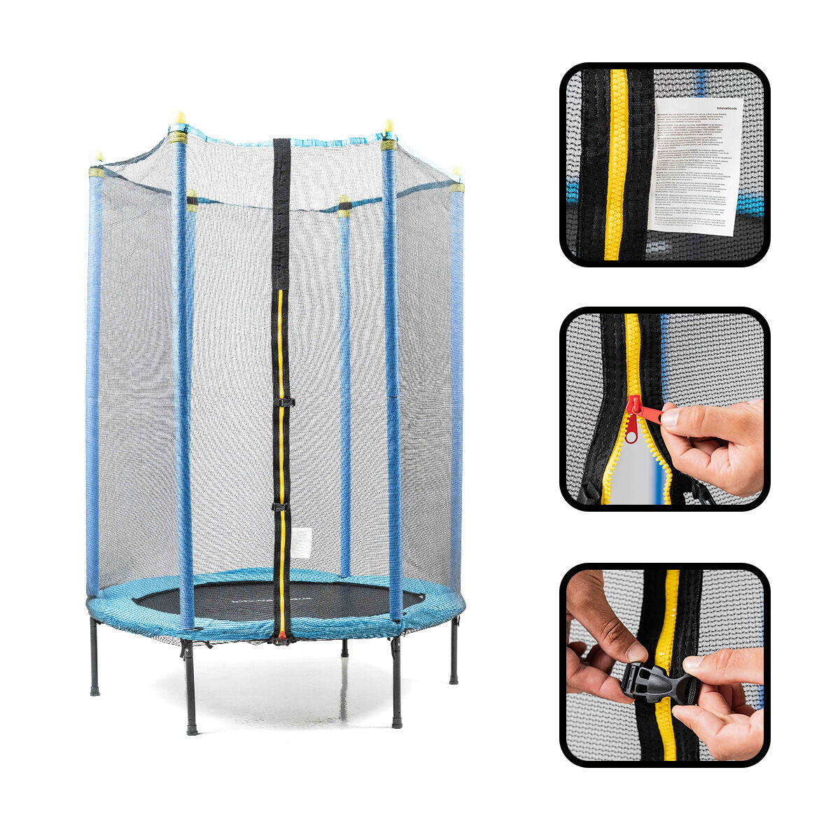 Innovagoods Kindertrampolin Mit Sicherheitsnetz Zuply Innovagoods