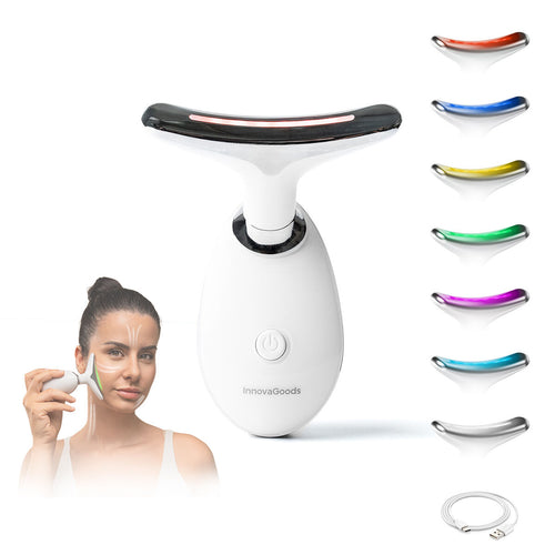 Innovagoods Elektrischer Gesichtsfestiger Für Gesicht Und Hals Mit Led, Ems Und Wärme Selora Innovagoods